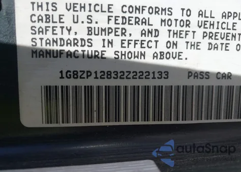 2002 Saturn S-Series Sc1 из США, поврежденный, VIN 1G8ZP12832Z222133